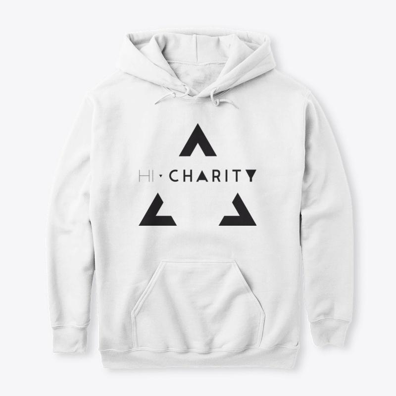 Overlay Triangle 'Hi, Charity' T-shirt 