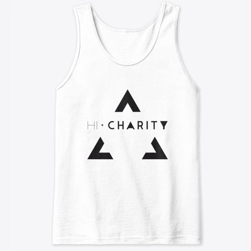 Overlay Triangle 'Hi, Charity' T-shirt 