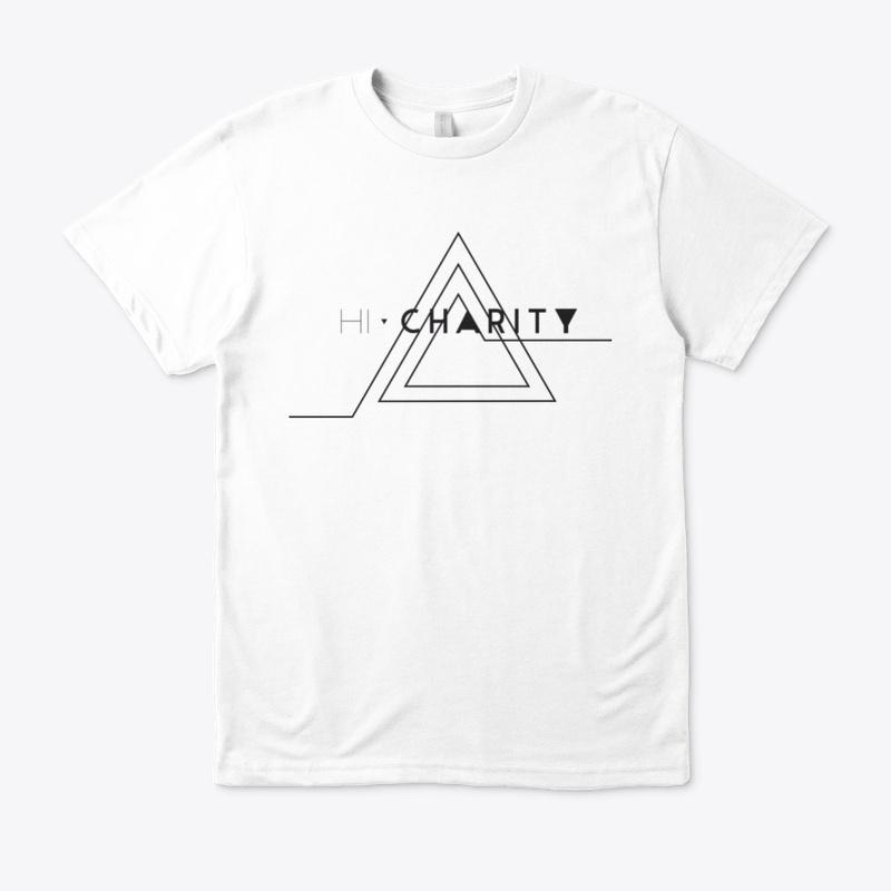 Hi, Charity Linear Triangle Logo Tee