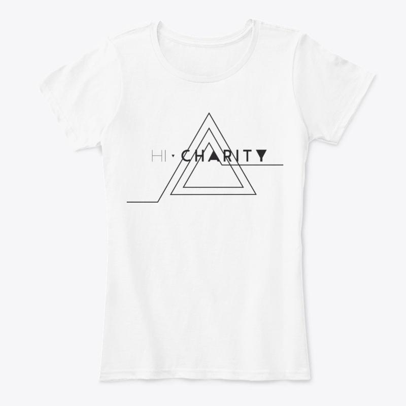 Hi, Charity Linear Triangle Logo Tee